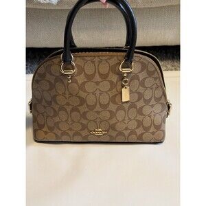 COACH 2558 KATY SATCHEL IN SIGNATURE  TAN/BLACK